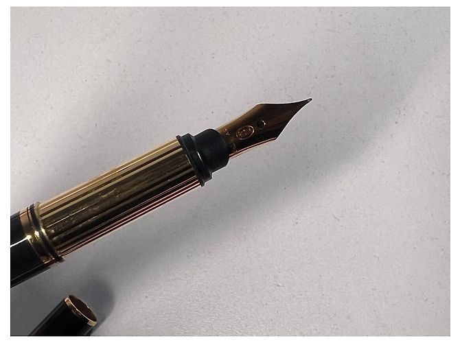Stylo plume Cartier Must de Cartier TRINITY LAQUE MARBRE Marron Bijouterie dorée - vue 11