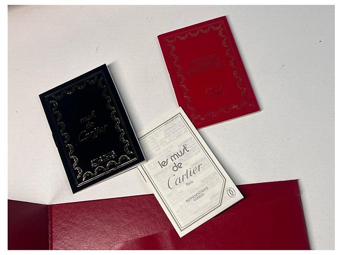 Stylo plume Cartier Must de Cartier TRINITY LAQUE MARBRE Marron Bijouterie dorée - vue 15