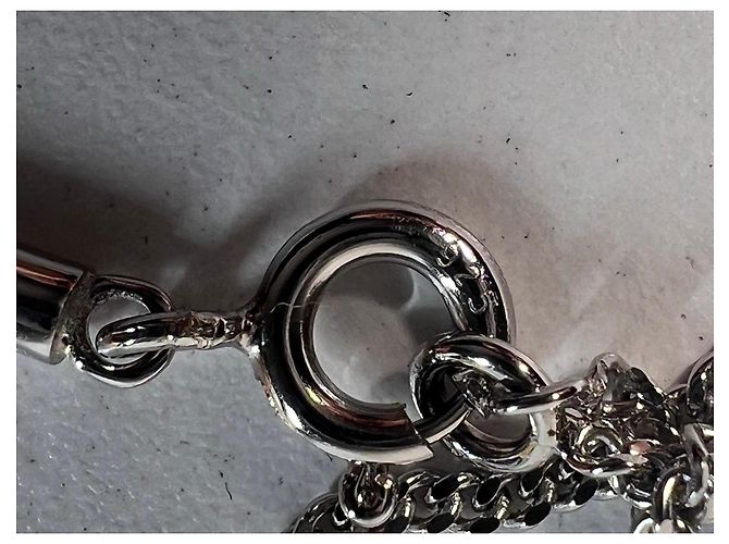 Collana Dior '30 Montaigne' in argento Blu Silver hardware - vista 12