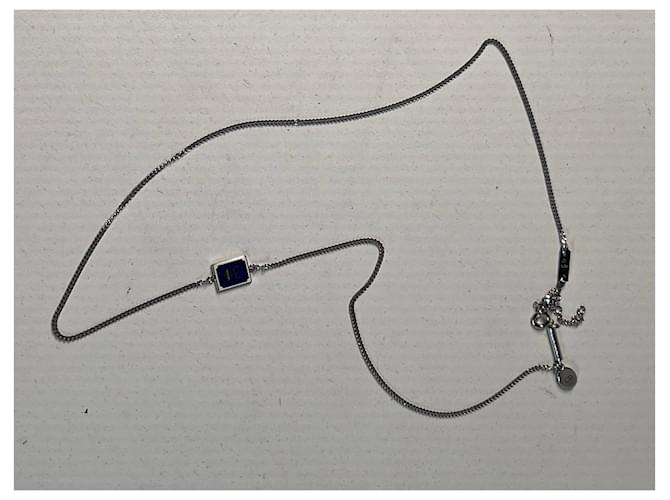 Collana Dior '30 Montaigne' in argento Blu Silver hardware - vista 3