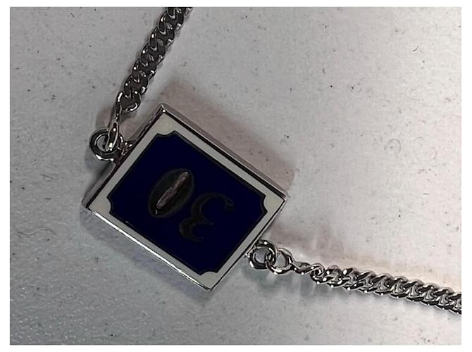 Collana Dior '30 Montaigne' in argento Blu Silver hardware - vista 4
