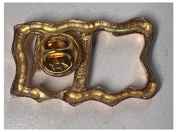 Spilla Torrente a forma di bandiera oro D'oro - vista 4
