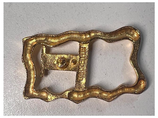 Spilla Torrente a forma di bandiera oro D'oro - vista 5