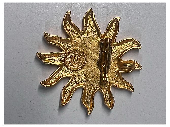 Autre Marque EDOUARD RAMBAUD Goldene Sonnenbrosche - Ansicht 3