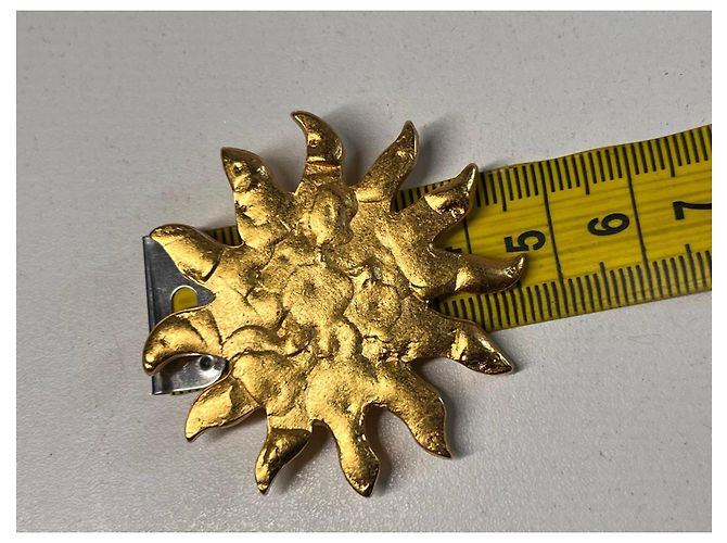 Autre Marque EDOUARD RAMBAUD Goldene Sonnenbrosche - Ansicht 7