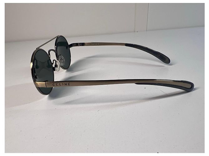 Céline Gafas de sol redondas de metal Bronce - vista 6