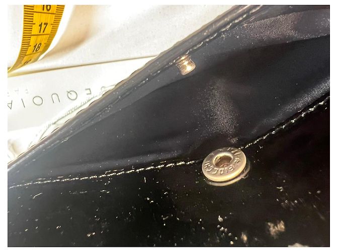 Autre Marque SEQUOIA Schwarze lackierte Leder-Zip-Geldbörse Sequoia Paris - Ansicht 10