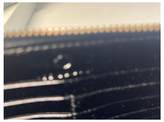Autre Marque SEQUOIA Schwarze lackierte Leder-Zip-Geldbörse Sequoia Paris - Ansicht 13