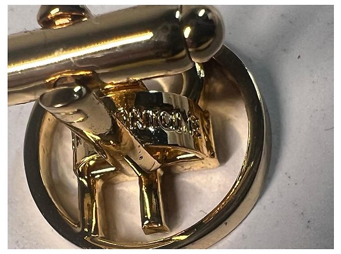 Gemelli Anne Fontaine in oro con logo inciso D'oro - vista 5