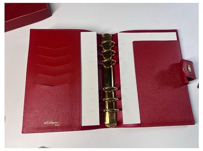 St Dupont Agenda S.T. Dupont en cuir rouge - vue 10