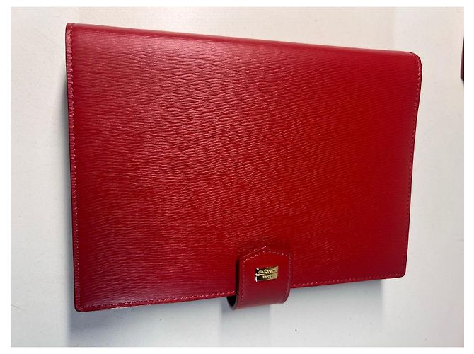 St Dupont Agenda S.T. Dupont en cuir rouge - vue 2