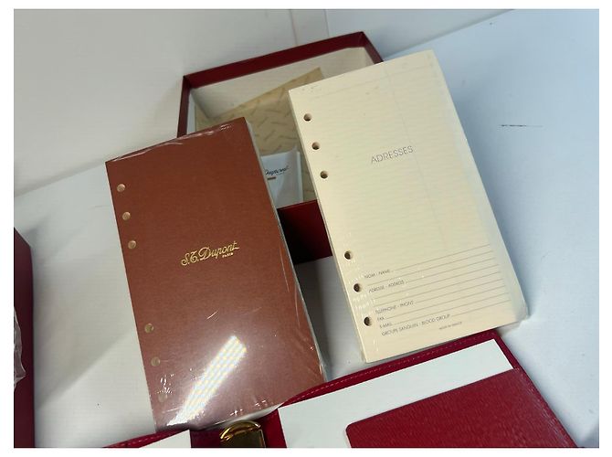 St Dupont Agenda S.T. Dupont en cuir rouge - vue 8