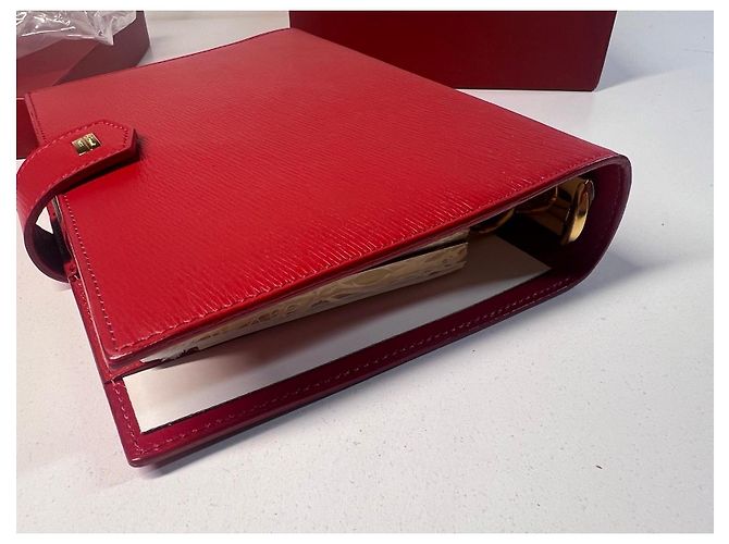 St Dupont Agenda S.T. Dupont en cuir rouge - vue 9