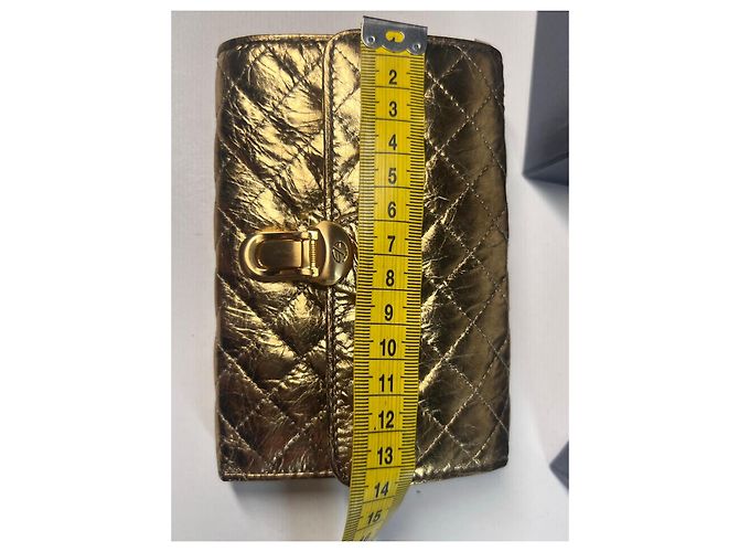 Autre Marque FRANCESCO BIASIA. Cartera acolchada dorada Dorado - vista 12