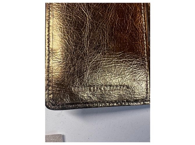 Autre Marque FRANCESCO BIASIA. Cartera acolchada dorada Dorado - vista 5