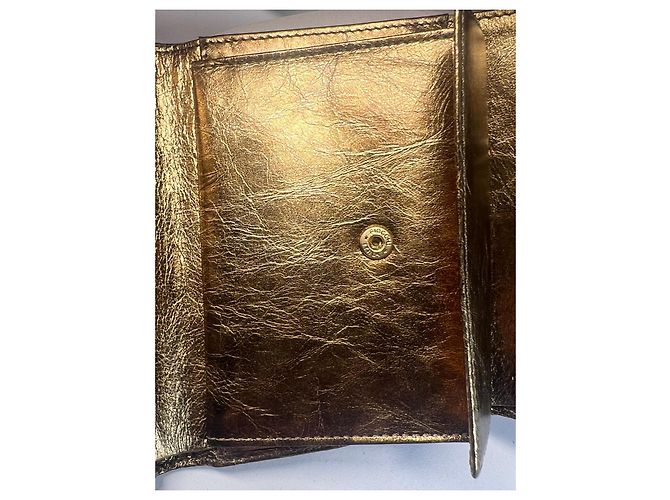 Autre Marque FRANCESCO BIASIA. Cartera acolchada dorada Dorado - vista 8