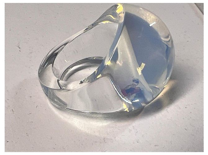 Anillo de cristal Lalique Création Lalique 1931 Blanco - vista 4