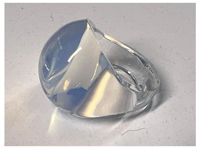 Anillo de cristal Lalique Création Lalique 1931 Blanco - vista 8