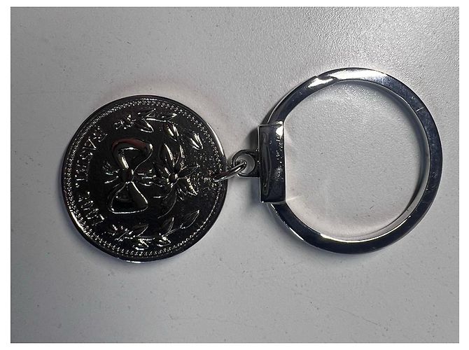 Llavero de metal plateado Dior Plata - vista 2