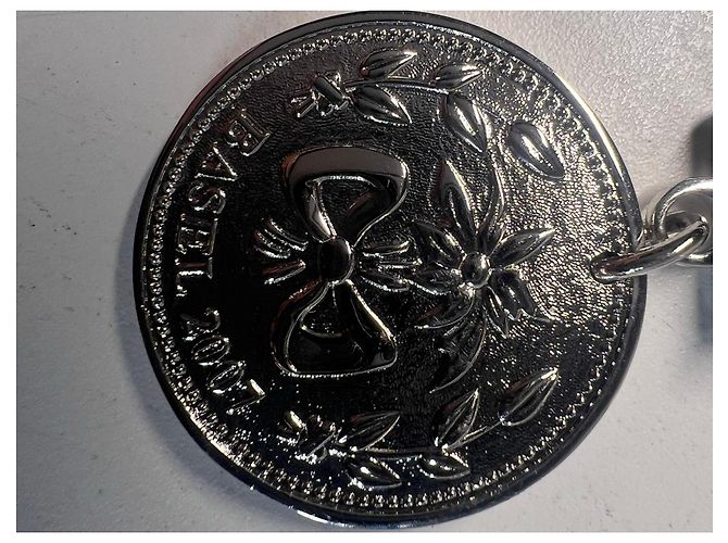 Llavero de metal plateado Dior Plata - vista 3