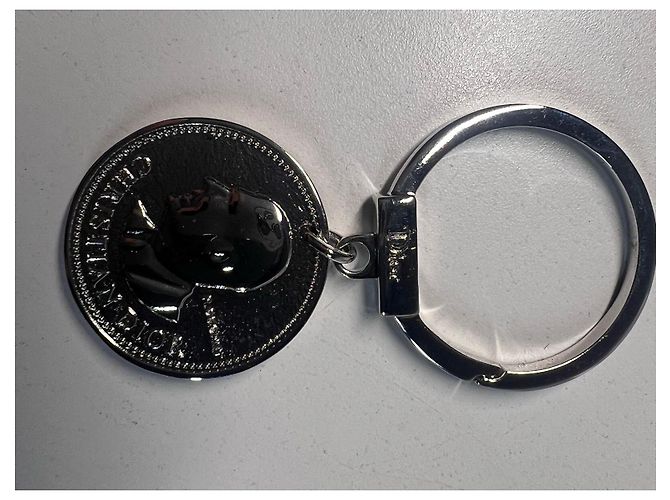 Llavero de metal plateado Dior Plata - vista 4