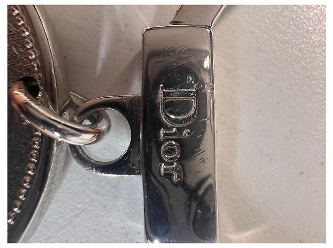 Llavero de metal plateado Dior Plata - vista 5