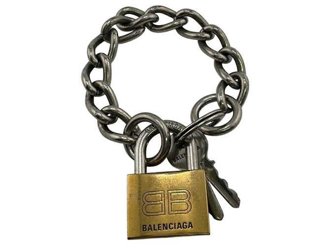 Bracciale con lucchetto in argento Balenciaga - vista 5