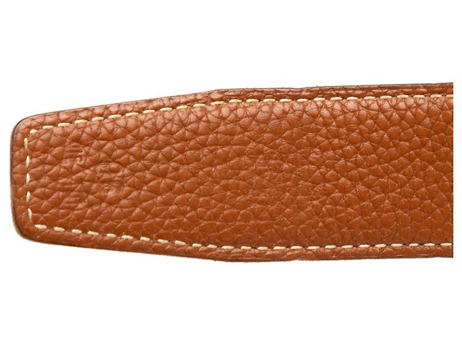 Cintura reversibile Constance H in vitello nero e Togo di Hermès - vista 6