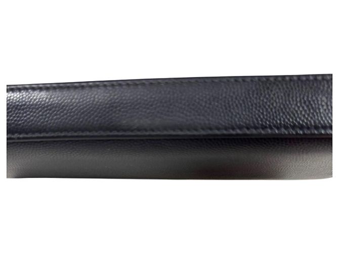 Saint Laurent Black Leather Long Wallet - view 12