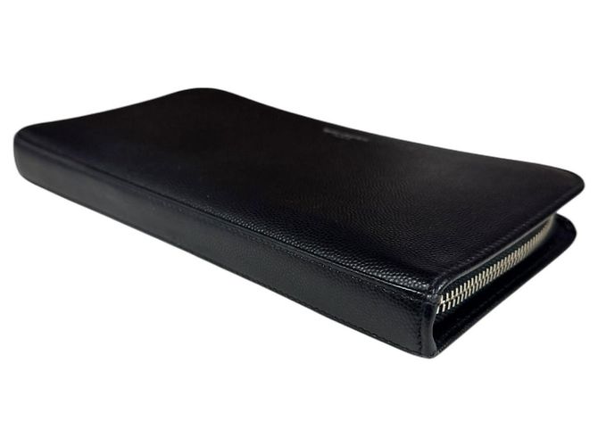 Saint Laurent Black Leather Long Wallet - view 5