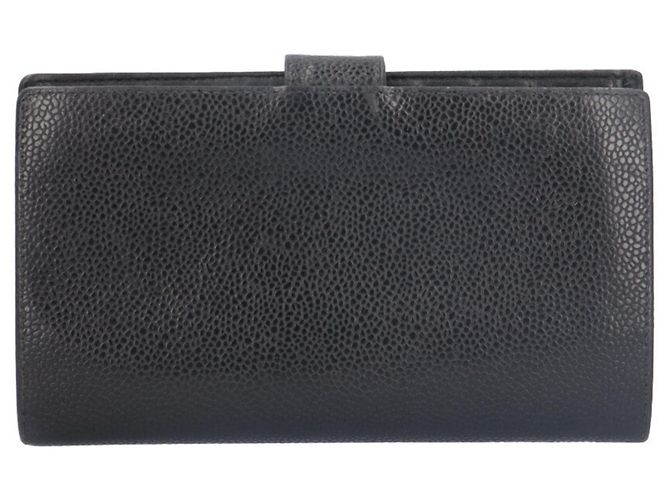 Cartera larga Chanel Coco Mark en piel de ternera granulada Negro - vista 2
