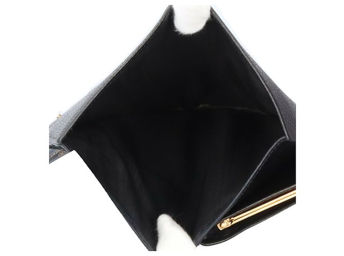 Cartera larga Chanel Coco Mark en piel de ternera granulada Negro - vista 7