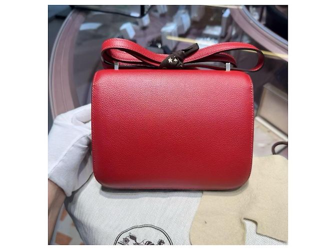 Borsa Hermès Constance rossa in pelle Epsom. Rosso - vista 2