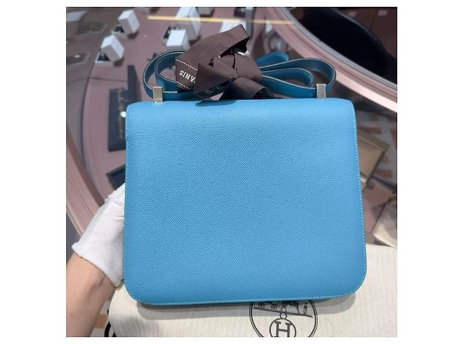 Hermès Borsa Constance 18 Mini Epsom Blu del Nord Blu navy - vista 2