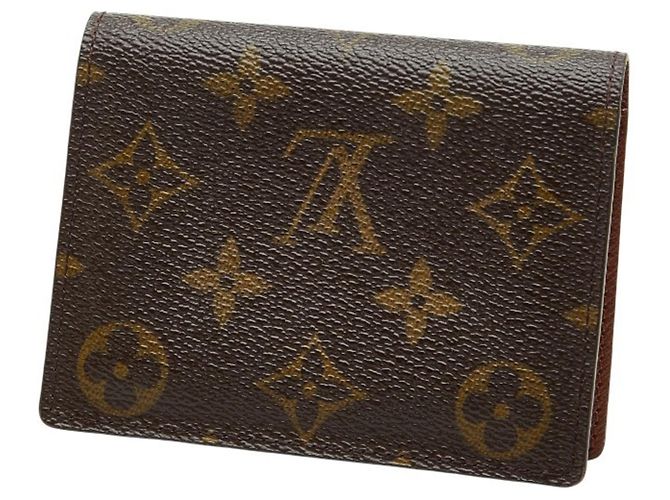 Tarjetero Monogram Japon Marrón Louis Vuitton Castaño - vista 2