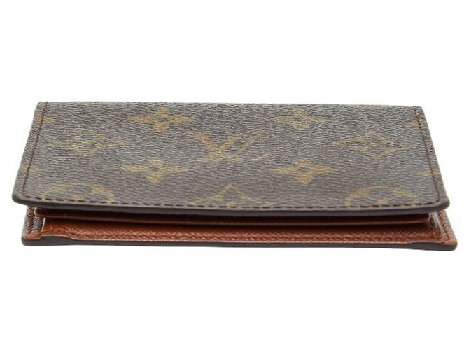 Tarjetero Monogram Japon Marrón Louis Vuitton Castaño - vista 3