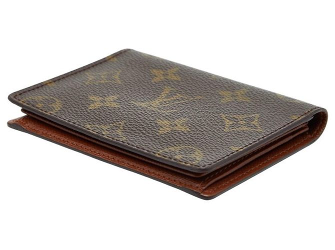 Tarjetero Monogram Japon Marrón Louis Vuitton Castaño - vista 4