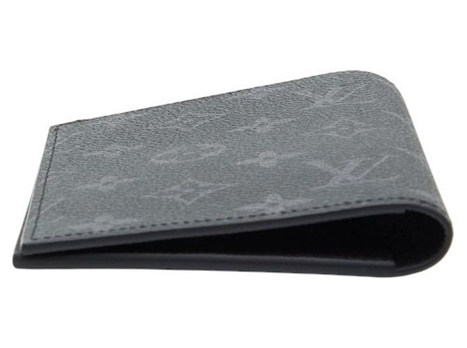 Copri-passaporto Monogram Eclipse Louis Vuitton Nero Monogramma - vista 3