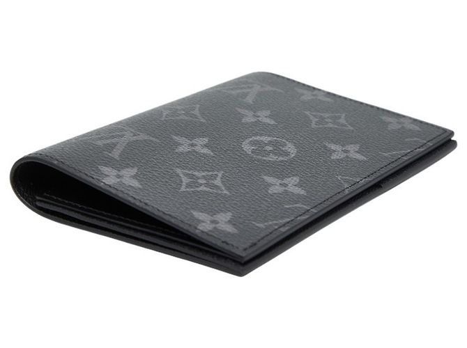 Copri-passaporto Monogram Eclipse Louis Vuitton Nero Monogramma - vista 5