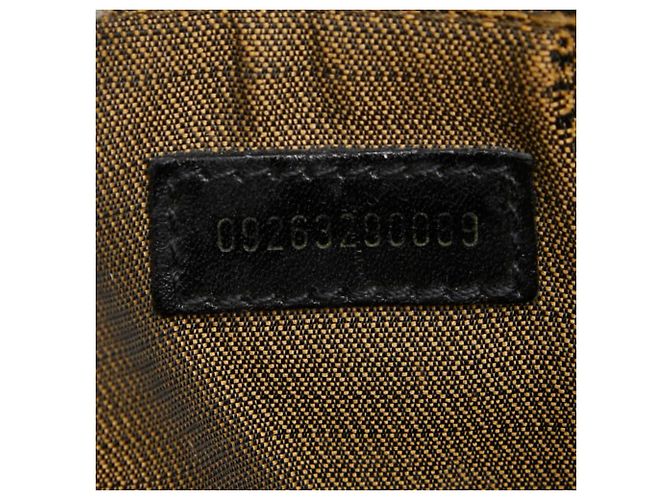 Borsa Fendi Zucca Marrone e Nera in Pelle e Tela Nero - vista 13