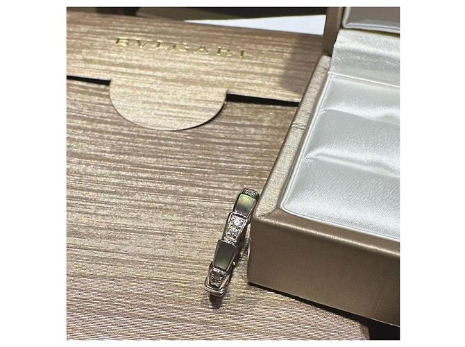 Bulgari Serpenti Viper Ring aus 18 kt Weißgold mit Diamant-Pavé Silber - Ansicht 3