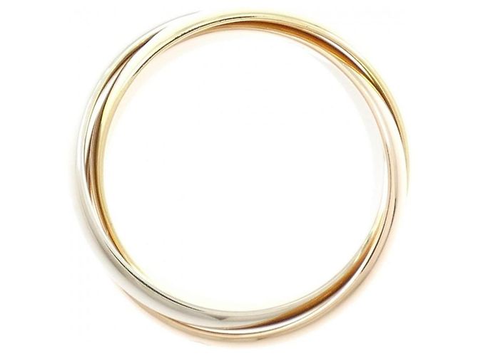 Anello Trinity Cartier in oro bianco rosa e giallo - vista 2