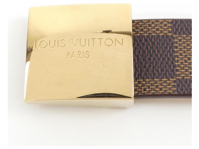 Cintura Louis Vuitton Santur Carré 30mm Marrone - vista 2