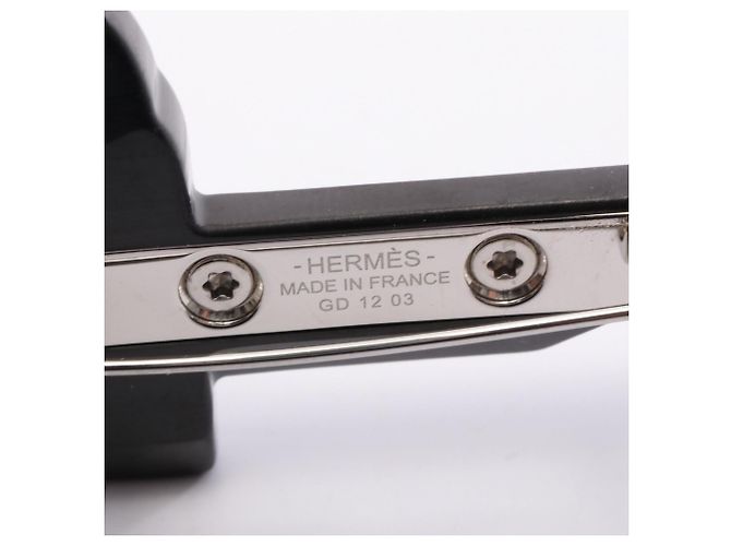 Hermès Clé Cheval Brosche Schwarz - Ansicht 3