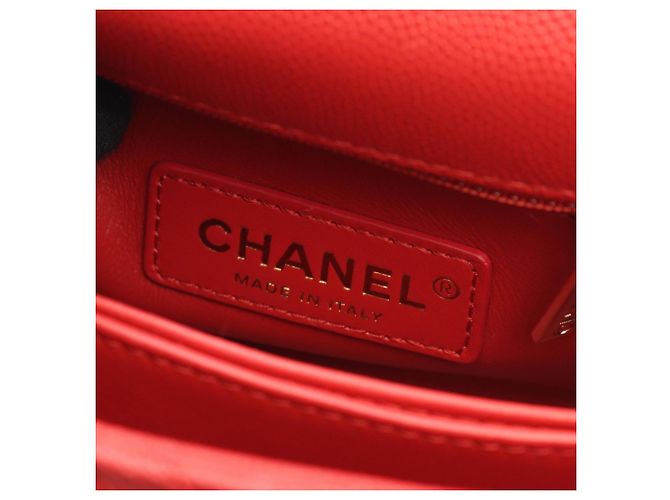 Borsa a mano Chanel Coco Handle XXS rossa Rosso - Ansicht 4