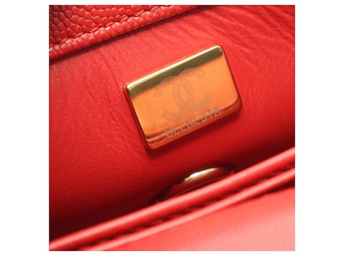 Borsa a mano Chanel Coco Handle XXS rossa Rosso - Ansicht 5