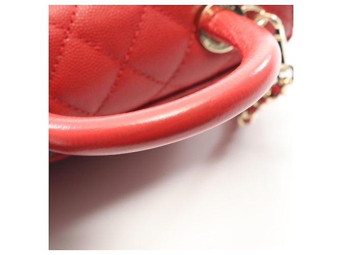 Borsa a mano Chanel Coco Handle XXS rossa Rosso - Ansicht 7