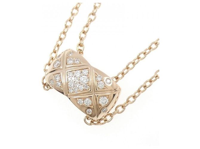 Collana Chanel Coco Crush in oro rosa con pendente in diamante - vista 3