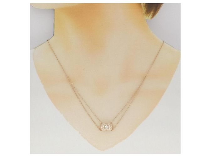 Collana Chanel Coco Crush in oro rosa con pendente in diamante - vista 6