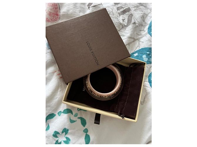 Bracciale inclusione rosa e dorato Louis Vuitton - vista 10